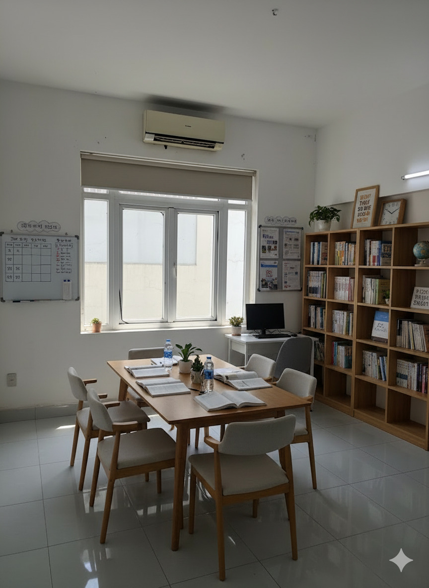 Phòng học tiếng Hàn tại trung tâm VOK Academy